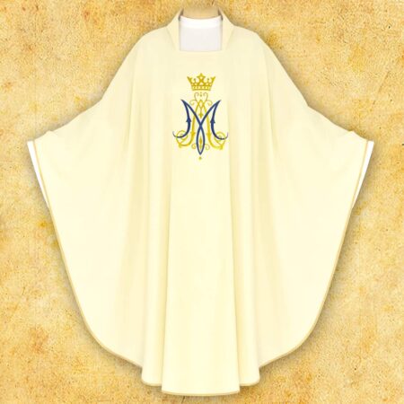 Embroidered "Mary" chasuble