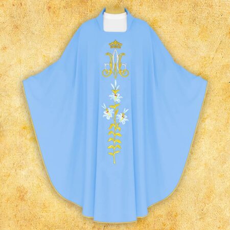 Embroidered chasuble "Maryjny"
