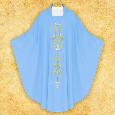 Embroidered chasuble "Maryjny"