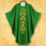 Embroidered chasuble "IHS with Roses"