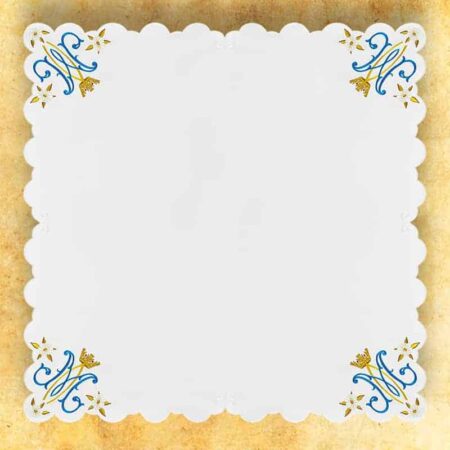 Embroidered "Mater Dei" Napkin 95X95