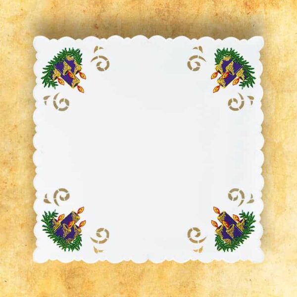 Embroidered Napkin "Avvento" 95X95