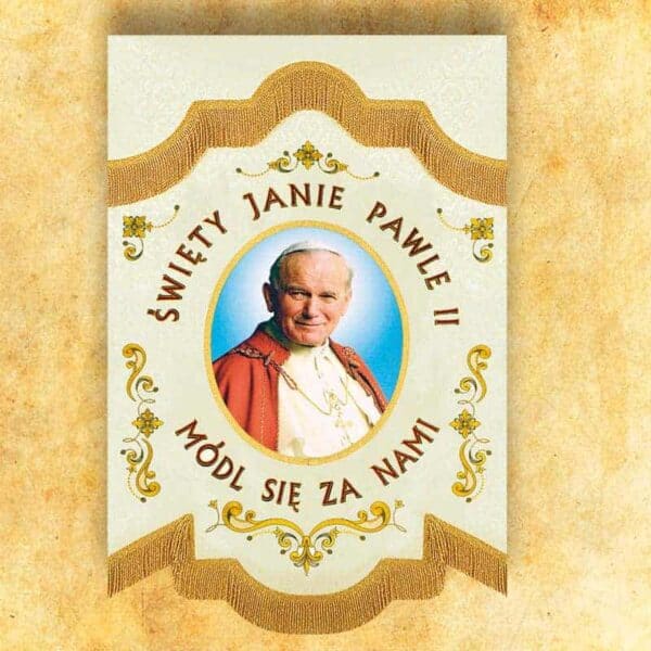 Mini Double-Sided Banner "John Paul II"