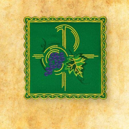 Embroidered Green Baton No. 38