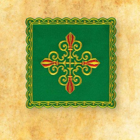 Embroidered Green Baton No. 39