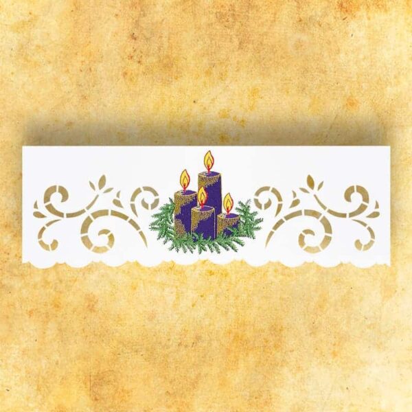 Embroidered Napkin "Avvento" 95X95