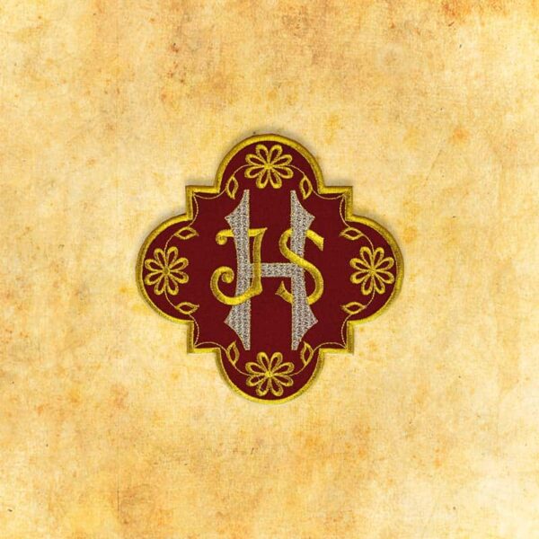 Embroidered appliqué "Ihs"