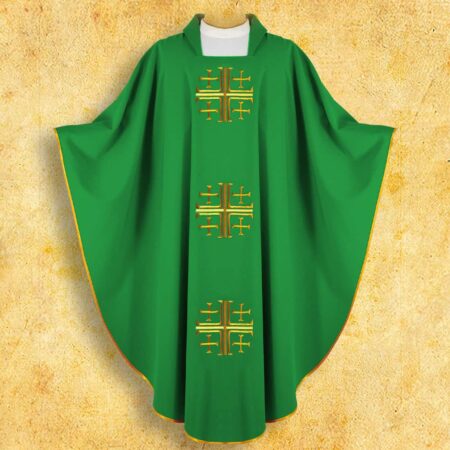 Embroidered chasuble "Jerusalem Crosses"