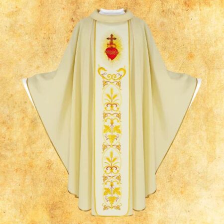 Chasuble with Embroidered Belt "Heart of Jesus"