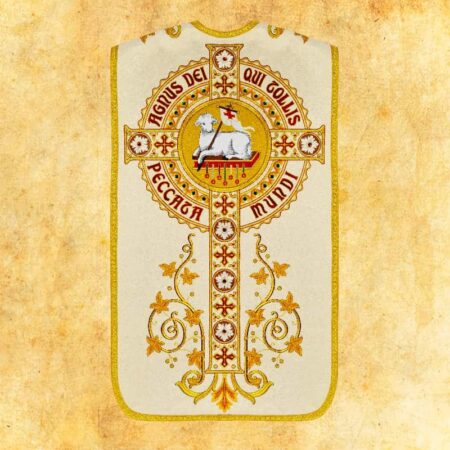 Embroidered Roman Chasuble "Lamb of God"