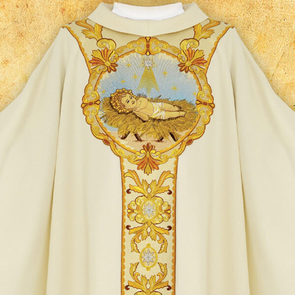 Embroidered Chasuble "Feliz Navidad"
