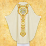 Embroidered Chasuble "Feliz Navidad"