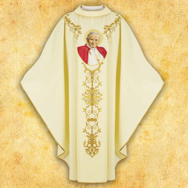 Embroidered Chasuble "John Paul II"