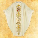 Chasuble with Embroidered Image of "John Paul II"