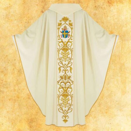 Chasuble with Embroidered Image of "John Paul II"