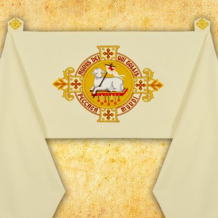 Embroidered Shoulder Veil "Lamb of God"