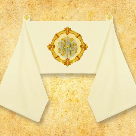 Embroidered Shoulder Veil "Feliz Navidad"