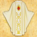 Chasuble with Embroidered Belt "Heart of Mary"