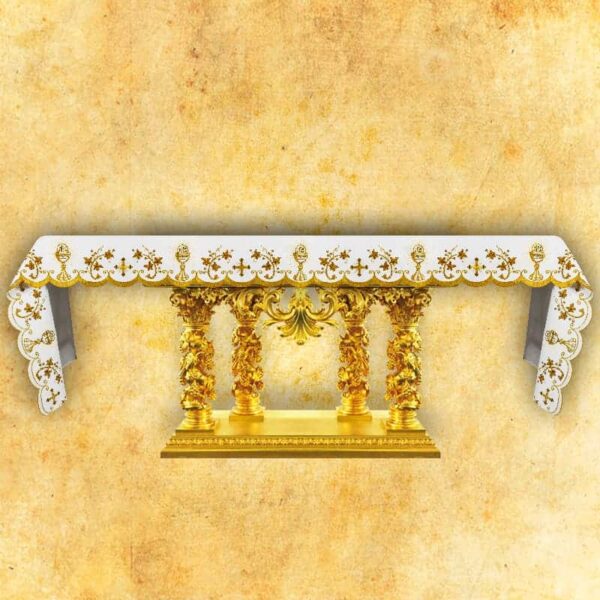 Embroidered Tablecloth "Gold Series - Cross" - any size