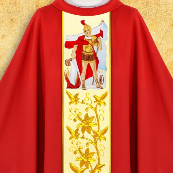 Chasuble with Embroidered Image "St. Lucy"