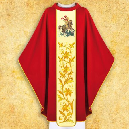 Chasuble with Embroidered Image of "St. George"