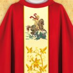 Chasuble with Embroidered Image "St. Lucy"