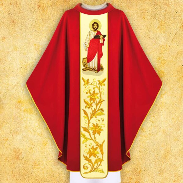 Chasuble with Embroidered Image "St. Lucy"