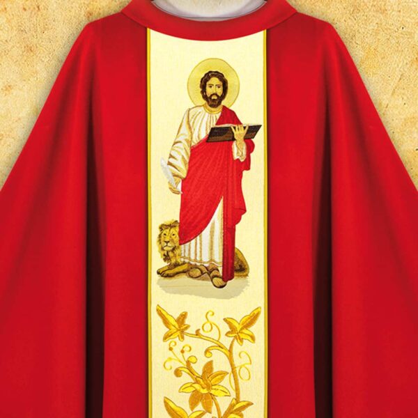Chasuble with Embroidered Image "St. Lucy"