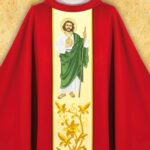 Chasuble with Embroidered Image "St. Lucy"
