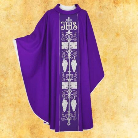 Purple Embroidered Chasuble