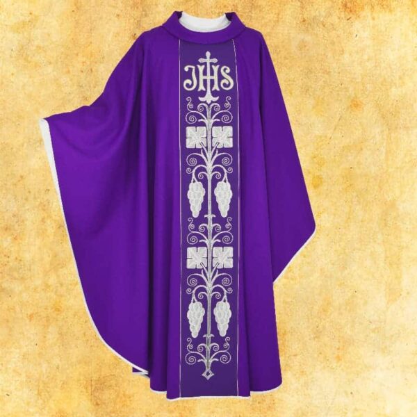 Purple Embroidered Chasuble