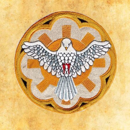 Embroidered appliqué "Holy Spirit"