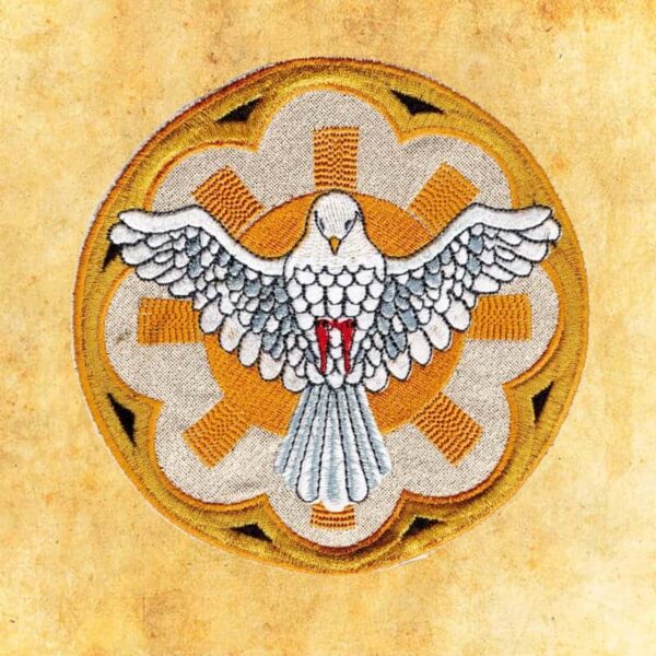 Embroidered appliqué "Holy Spirit"