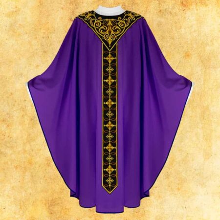 Purple Embroidered Chasuble