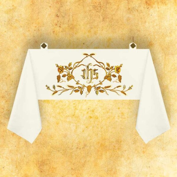 Embroidered Shoulder Veil "Ihs"