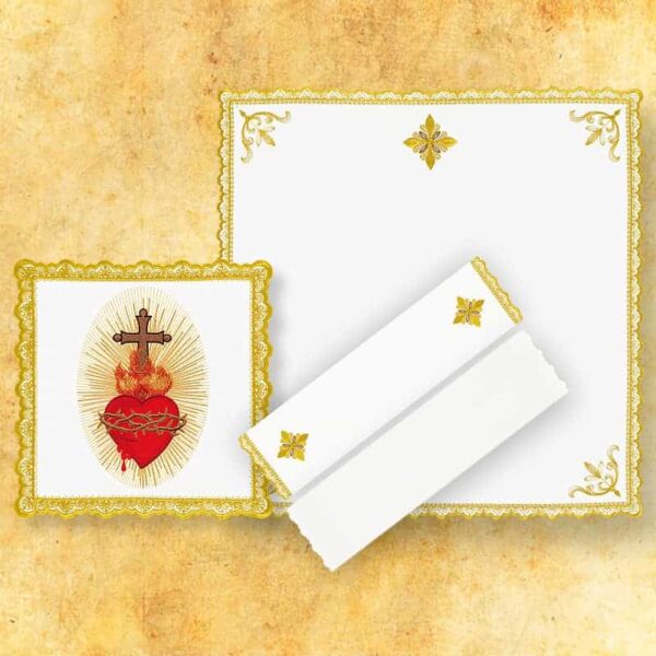 Chalice linen "Gold" "Heart of Jesus"