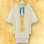 Embroidered chasuble "La Madonna Del Rosario"