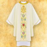 Chasuble with embroidered belt "Prima Fiori"