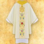 Chasuble with embroidered belt "Prima Fiori"