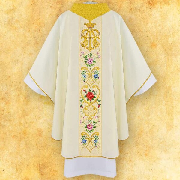 Chasuble with embroidered belt "Prima Fiori"