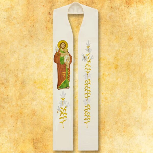 Embroidered stole "St. Joseph"