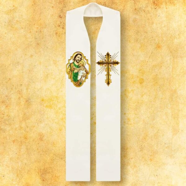 Embroidered stole "St. Joseph"