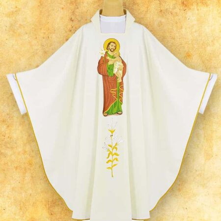 Chasuble with embroidered image "St. Joseph"