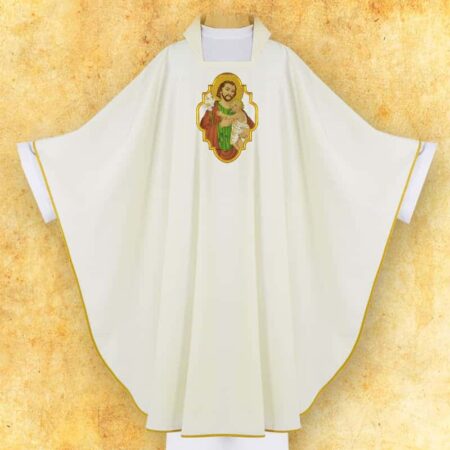 Chasuble with embroidered image "St. Joseph"