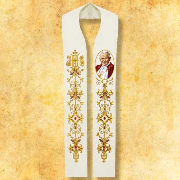 Embroidered stole "John Paul II"