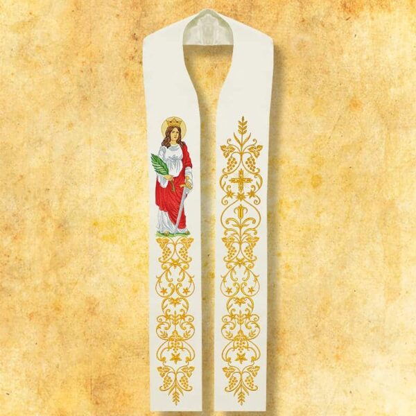 Embroidered stole "St. Faustina"