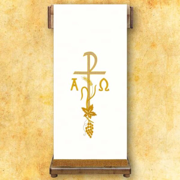 Embroidered lectern "Alpha Omega"