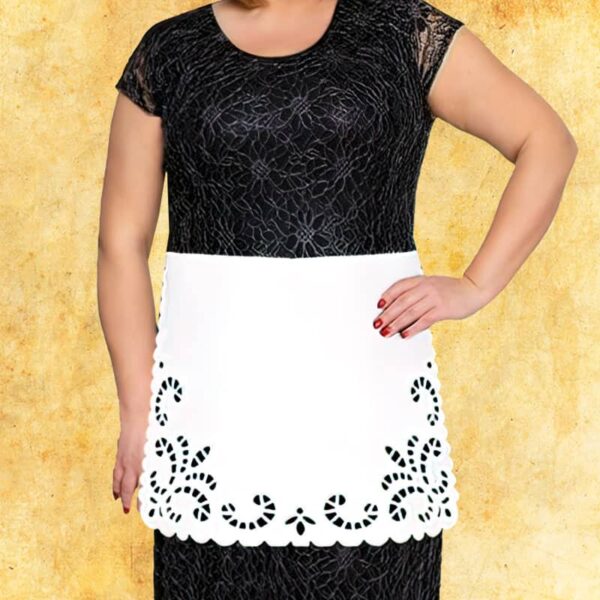 Openwork apron