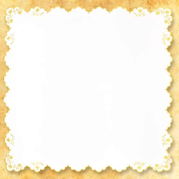 Embroidered lace "Gold series no. 1"