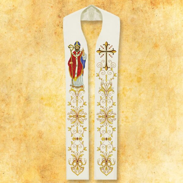 Embroidered stole "St. Nicholas"